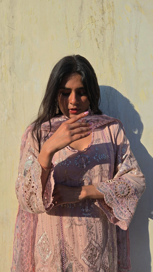 Pink Poetry Suit Set