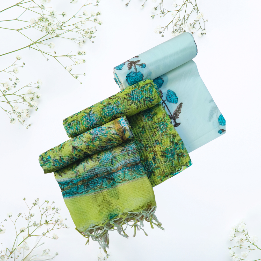 Botanical Bliss (Unstitched Suit Set)