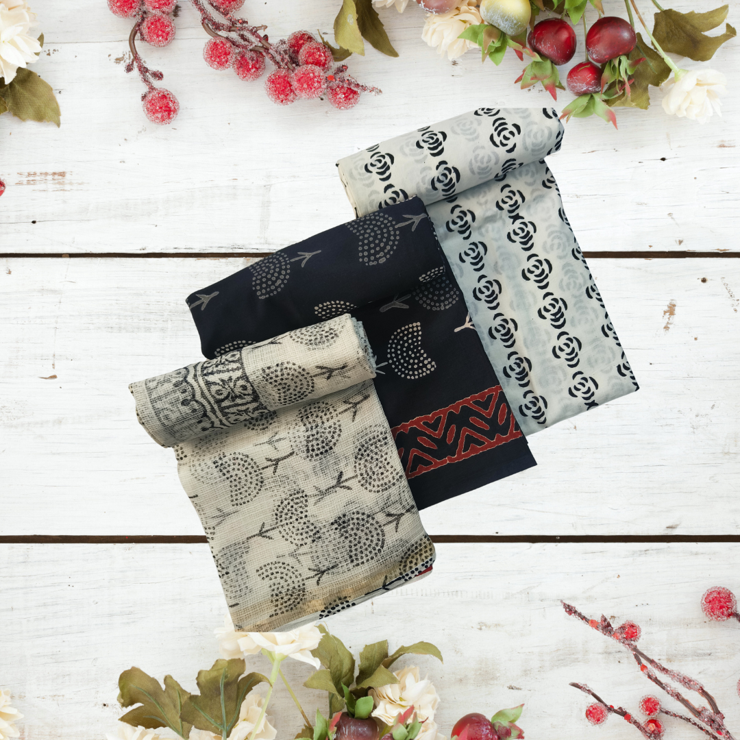 Silhouette of Nature (Unstitched Suit Set)