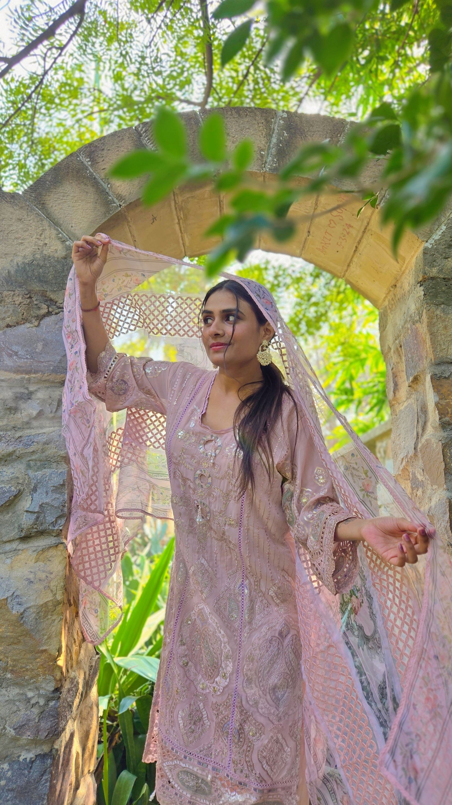 Pink Poetry Suit Set