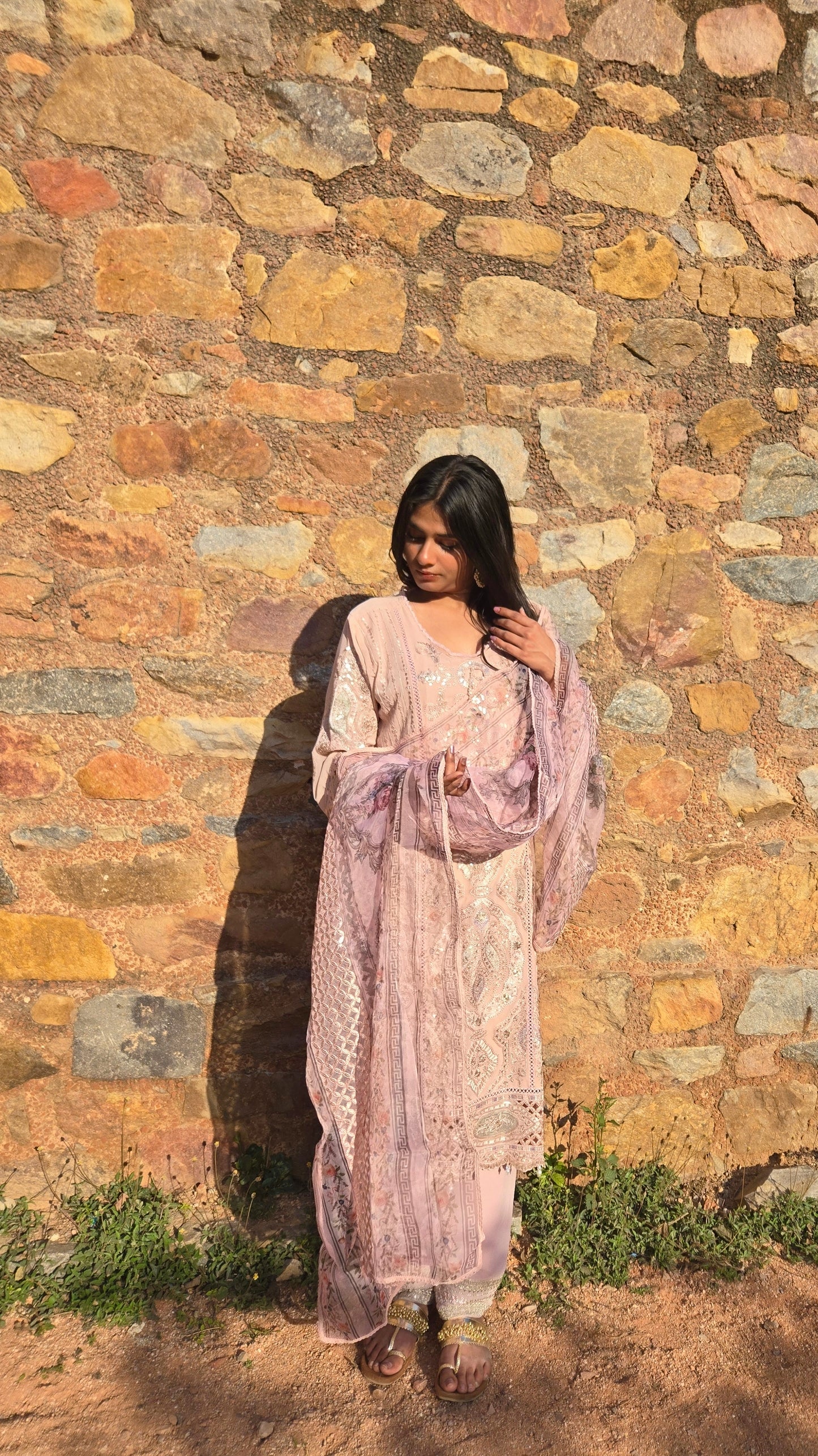 Pink Poetry Suit Set