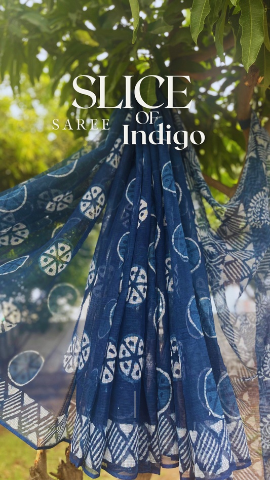 Slice of Indigo (Saree)