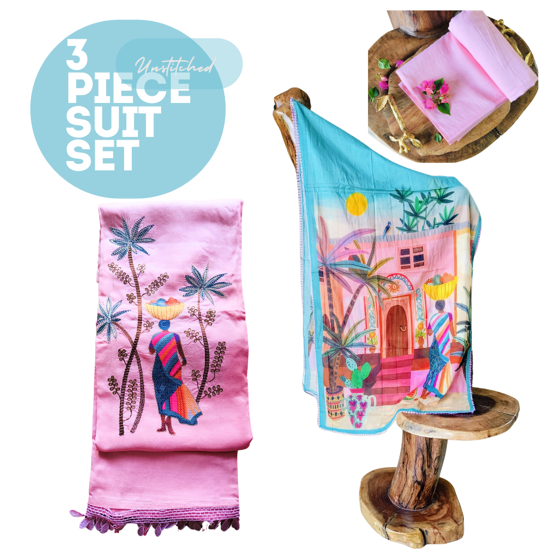 Beach Breeze (Unstitched Suit)