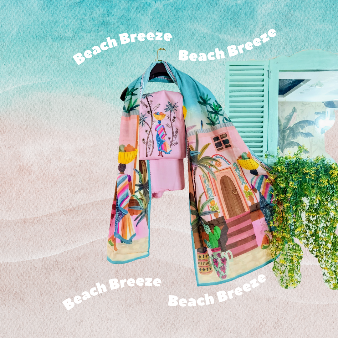 Beach Breeze (Unstitched Suit)